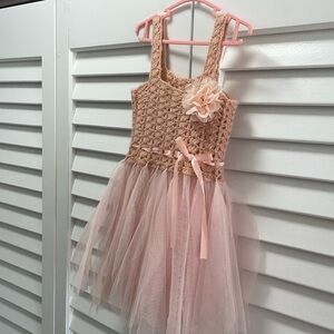 Pink Tull baby girl dress